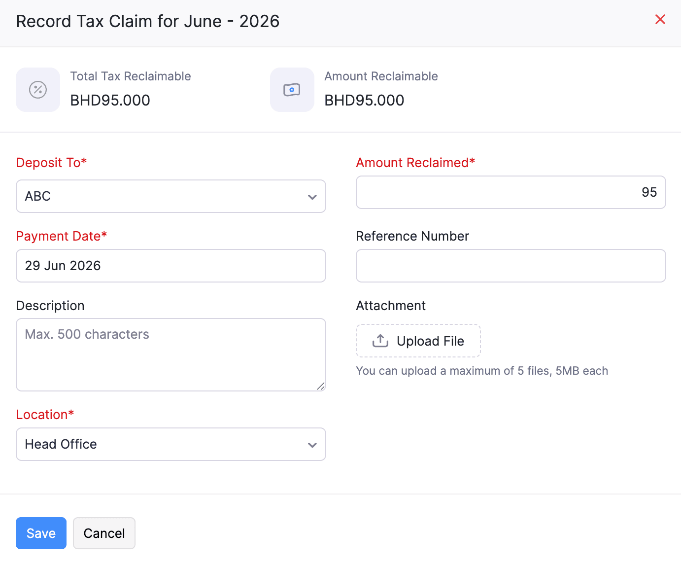Tax Reports