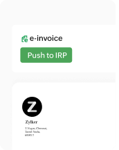 Send e-invoices to IRP | Zoho Billing