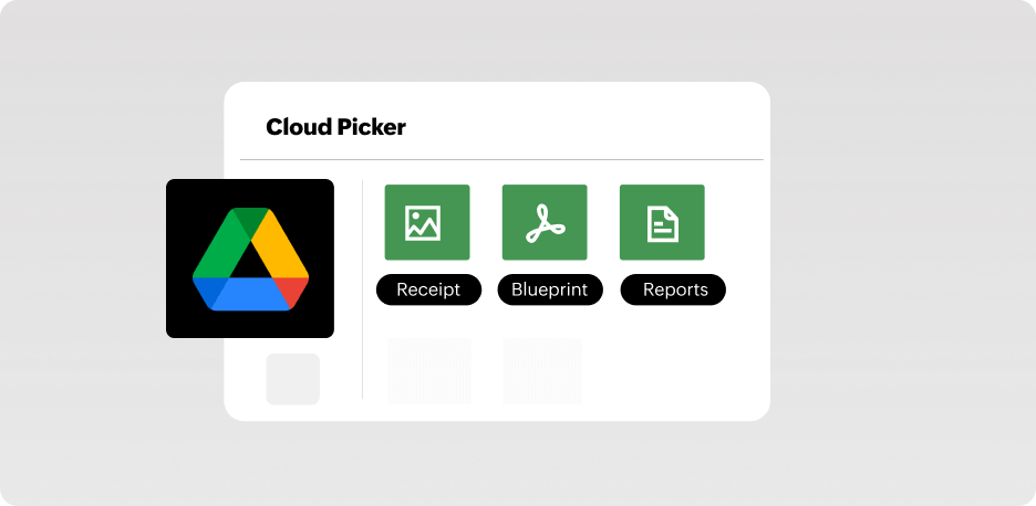 attach files from Google Workspace to your transaction documents in Zoho Billing | Zoho Billing