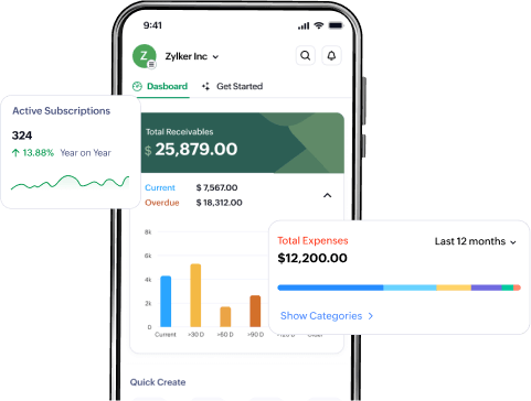 Manage your billing anytime, anywhere using Zoho Billing's mobile apps