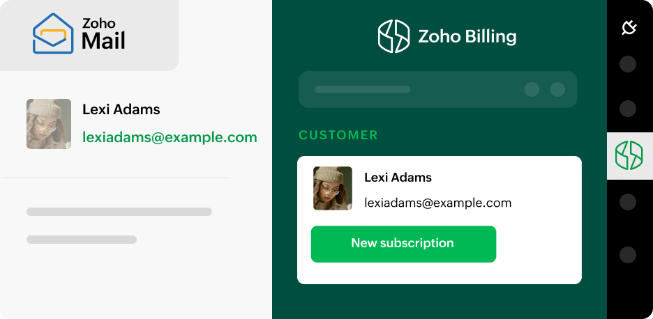 initiate new subscription | Zoho Billing