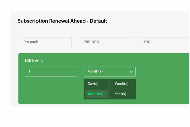 Choose a billing cycle that fits your business model