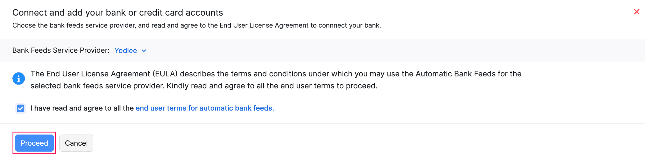 Conectar y añadir cuentas bancarias o tarjetas de crédito