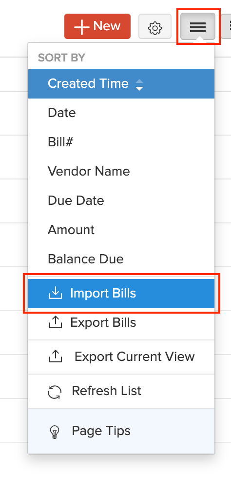 Import Bills