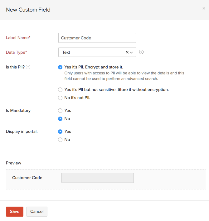 Additional Fields for Contacts
