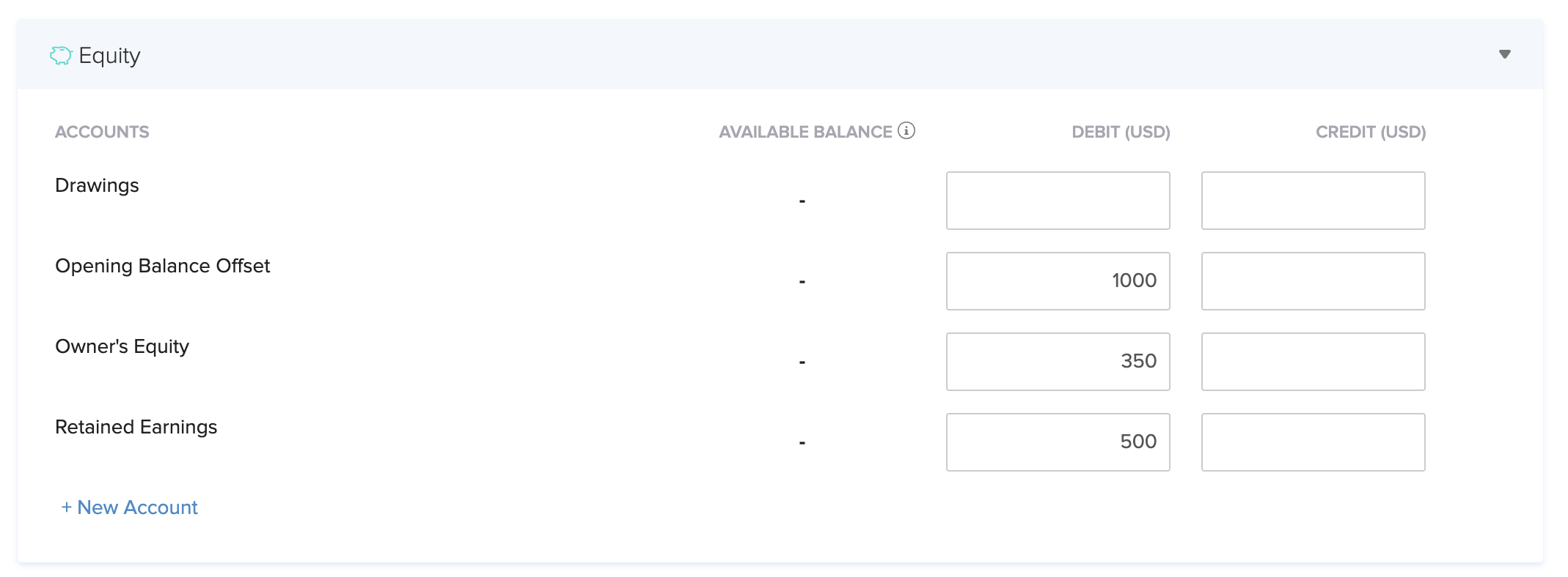 Equity Accounts