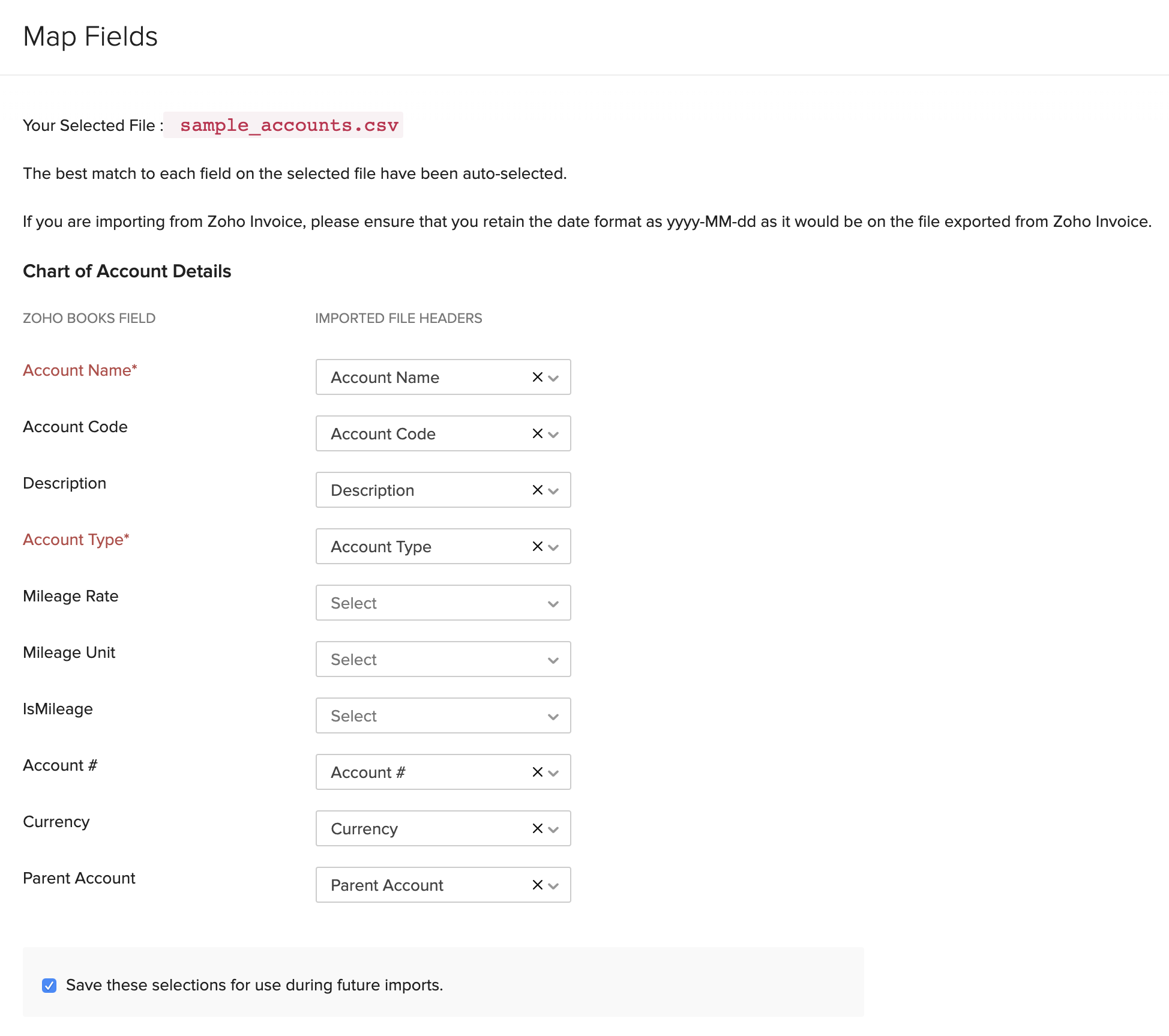 Import Accounts