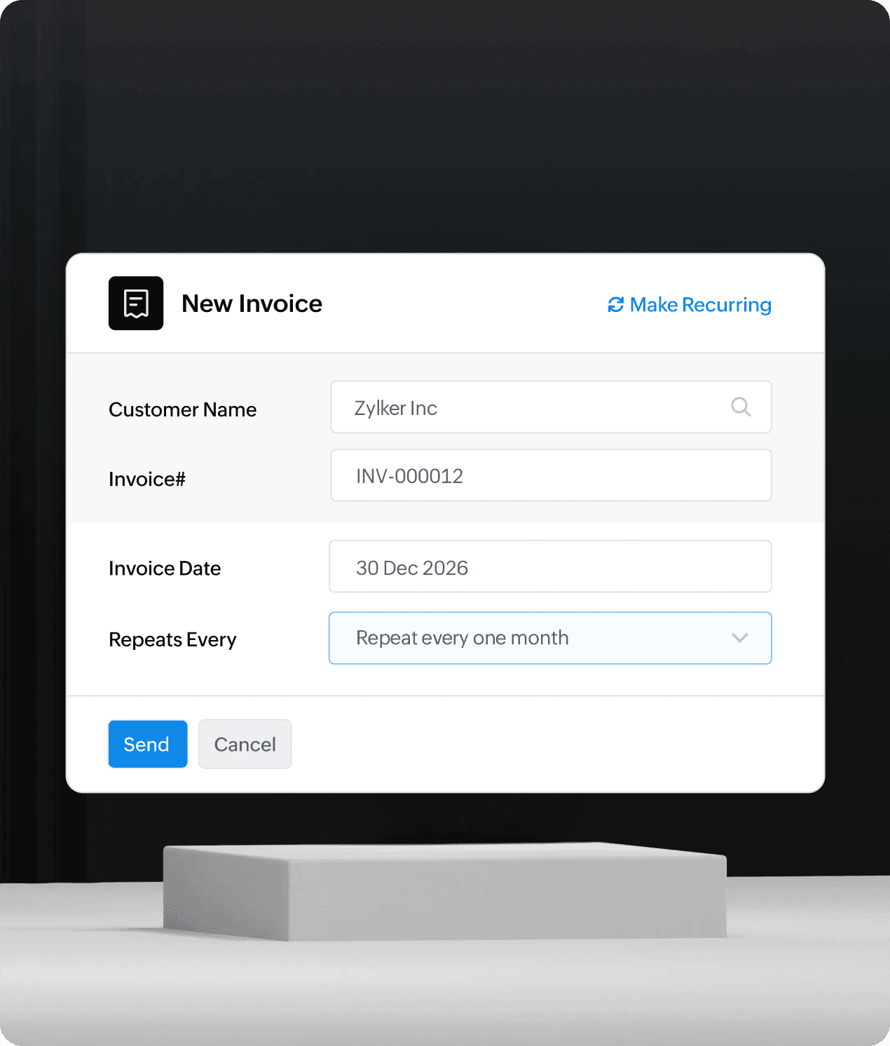 Client billing, on schedule