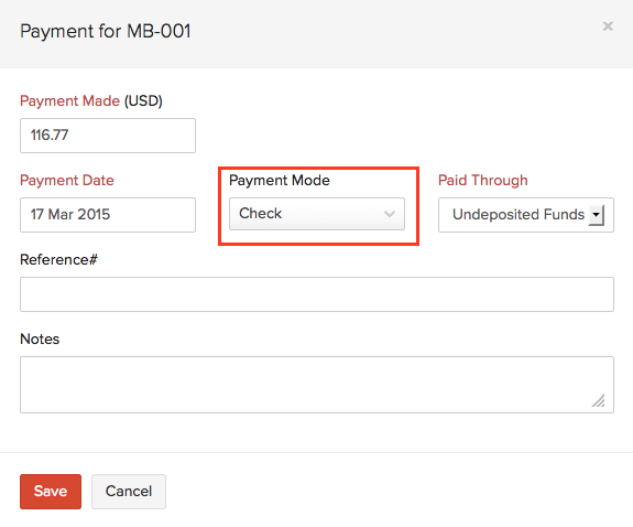 Independent Check Recording