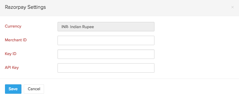 Setting up Razorpay