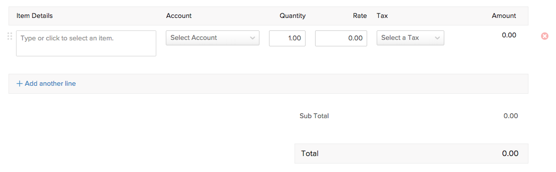 Purchase order - New Item