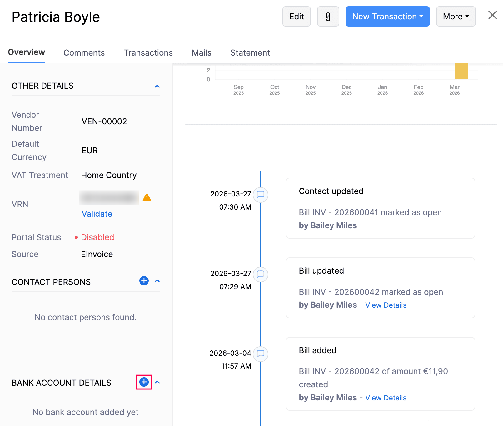 Add Bank Details