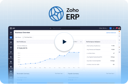 Learn to use Zoho ERP with confidence Video