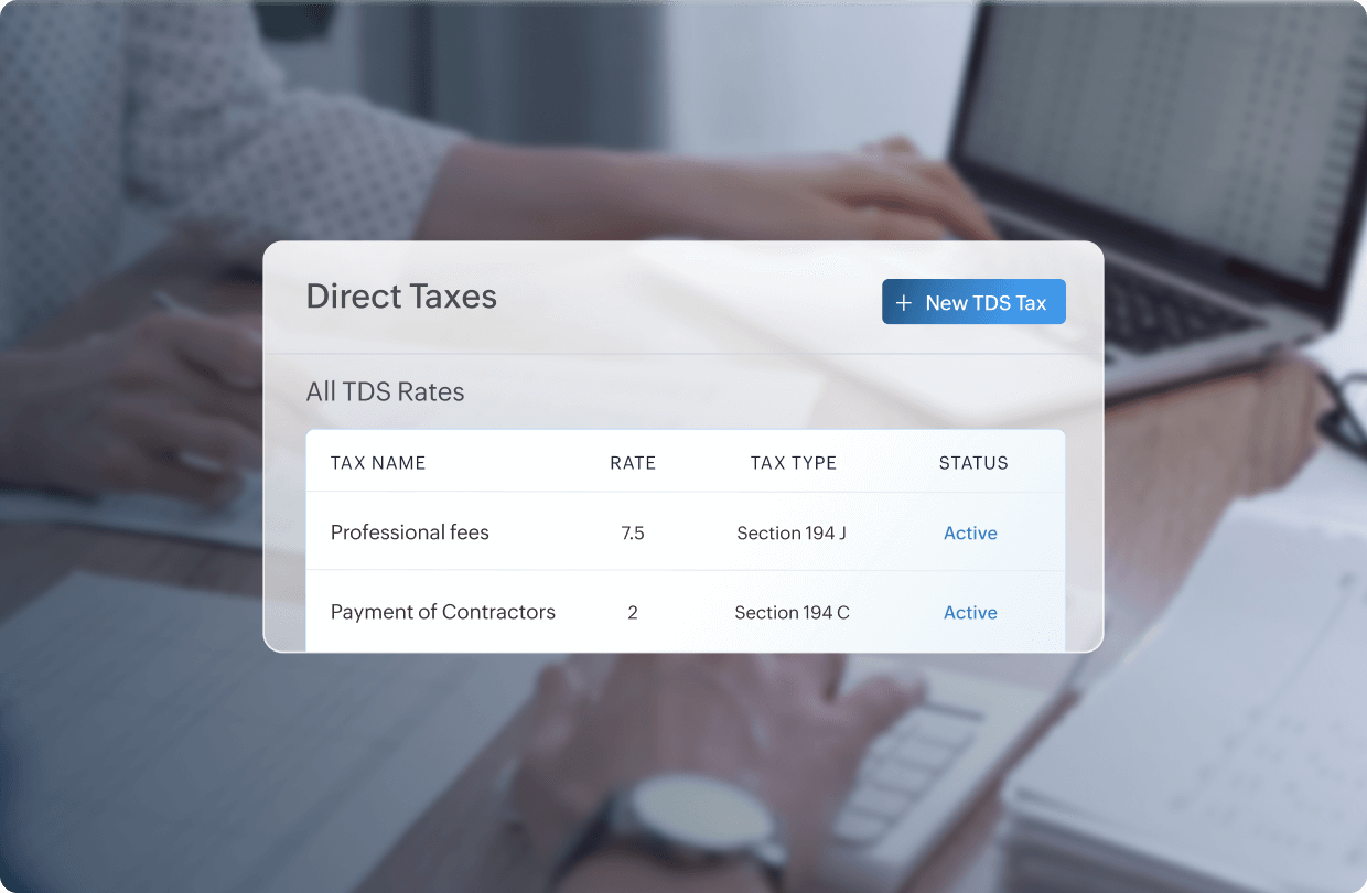 Direct tax management