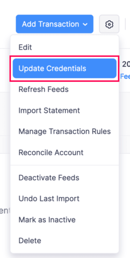 Banking Mexico - Update Credentials