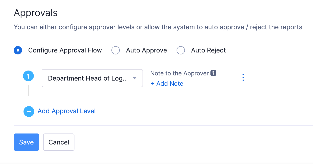 Configure the approval flow for custom approval
