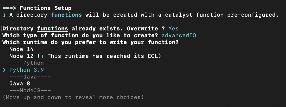 Initialize functions- Python Functions