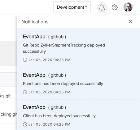 Catalyst Console- Notifications