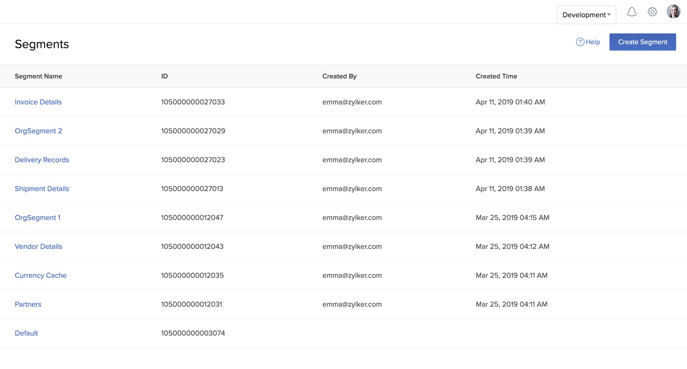 Cache- Create a Segment