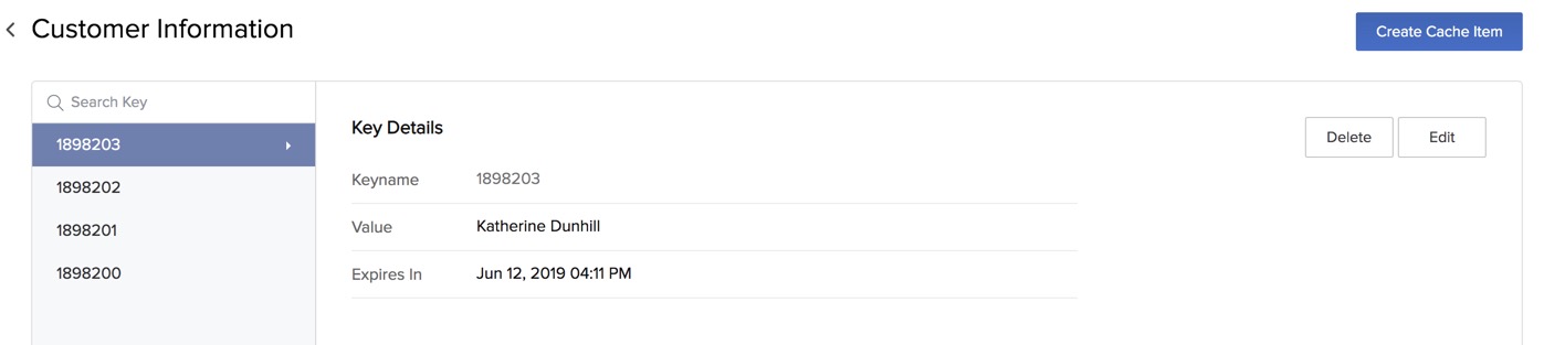 Cache- Create a Cache Item