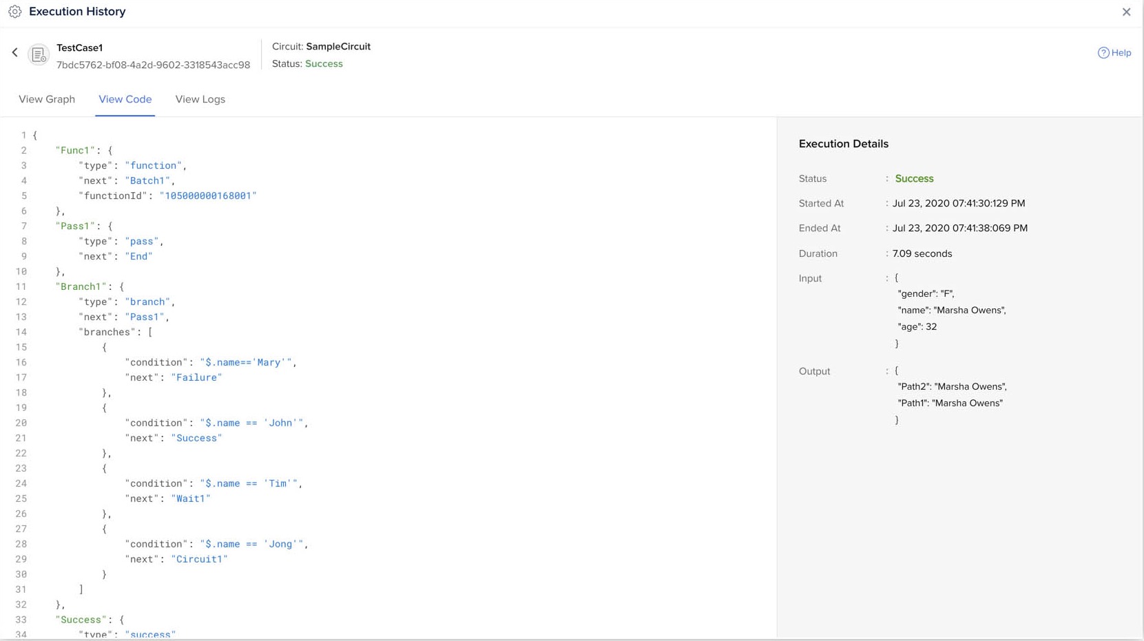 Circuits- Execute a Circuit