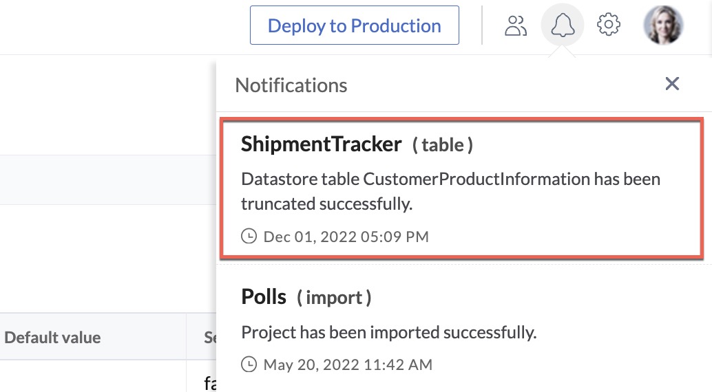 Data Store- Truncate a Table