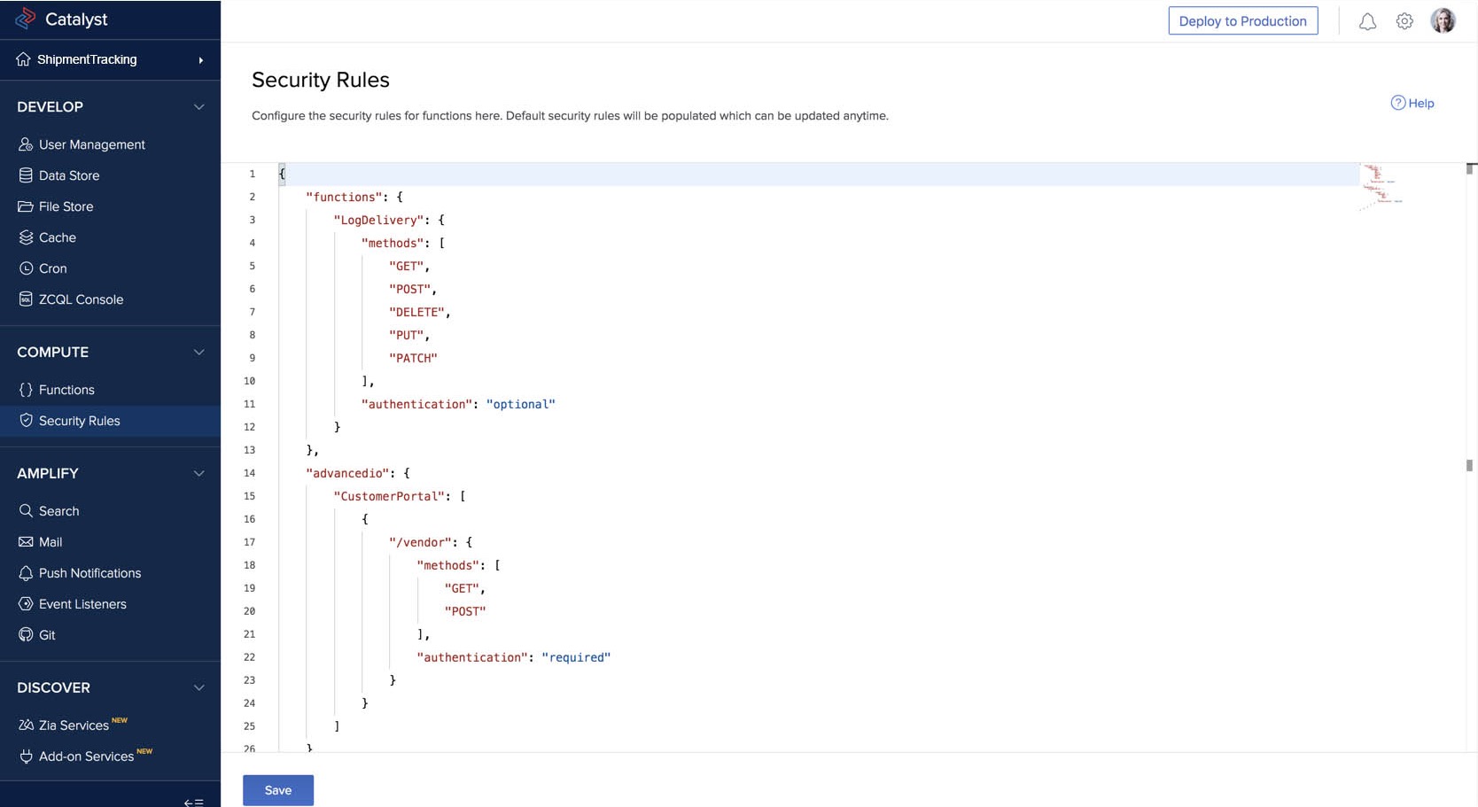 Security Rules- Modify Security Definitions