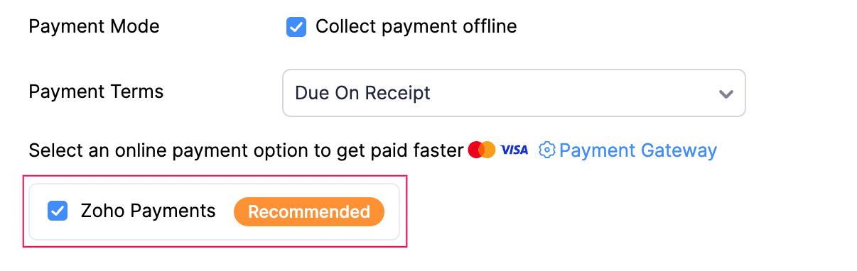 Payment Option