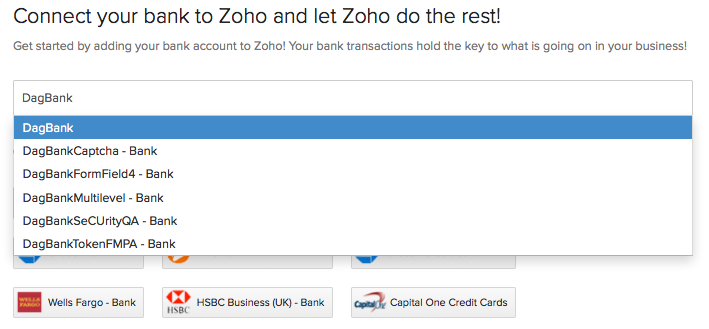 Connecting with your bank