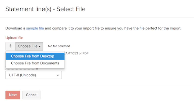 Import Bank Statement Image