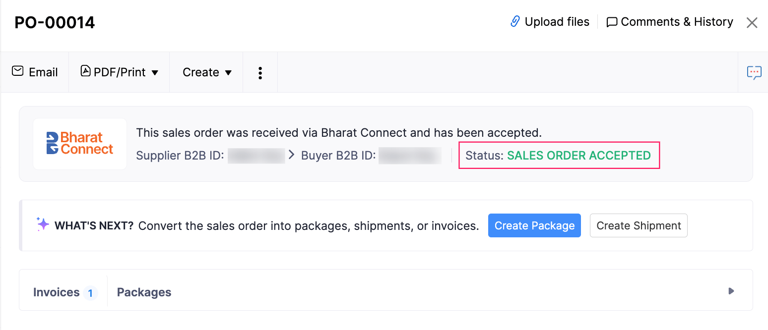 Create and Accept Bills