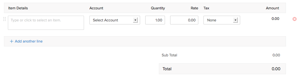 Purchase order - New Item