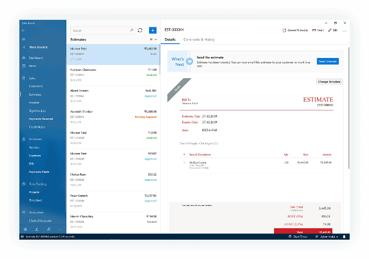 Quotes | Computer Accounting Software - Zoho Books