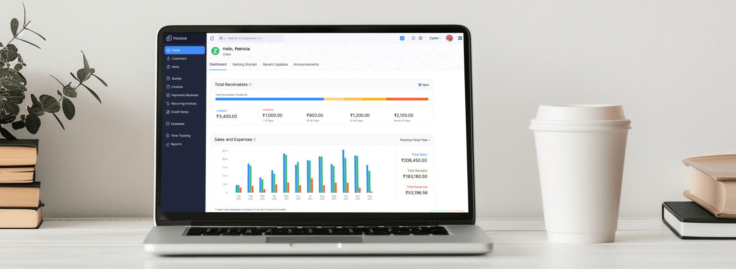 Free invoicing app for mobile: Zoho Invoice