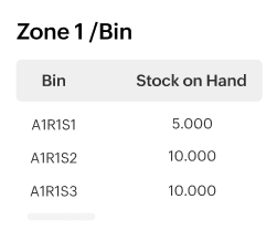 Create bin location