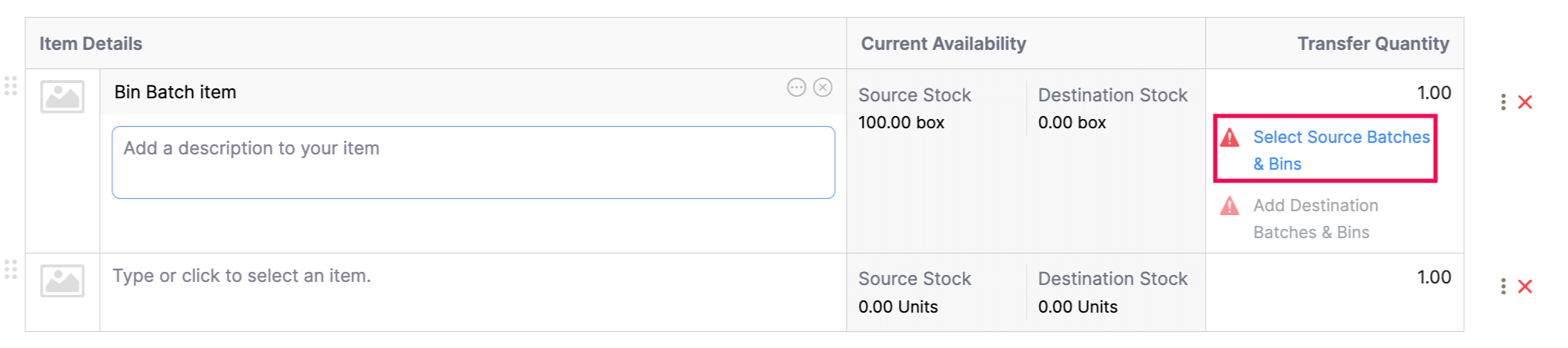 Transfer Orders