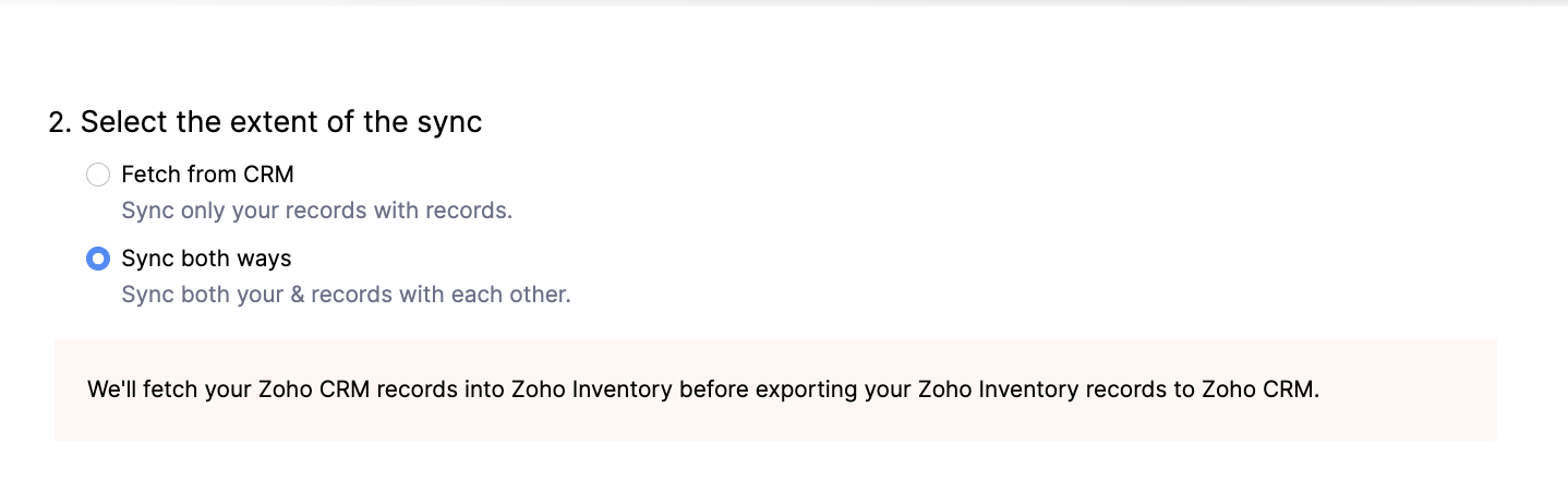 Customer Sync Extent