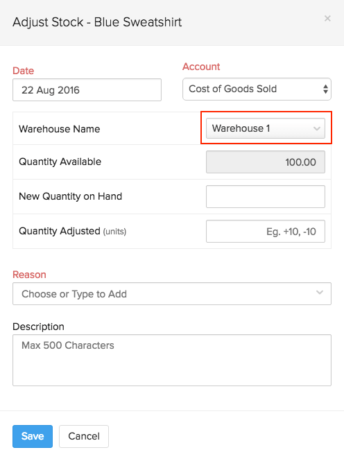 Item Stock Adjust