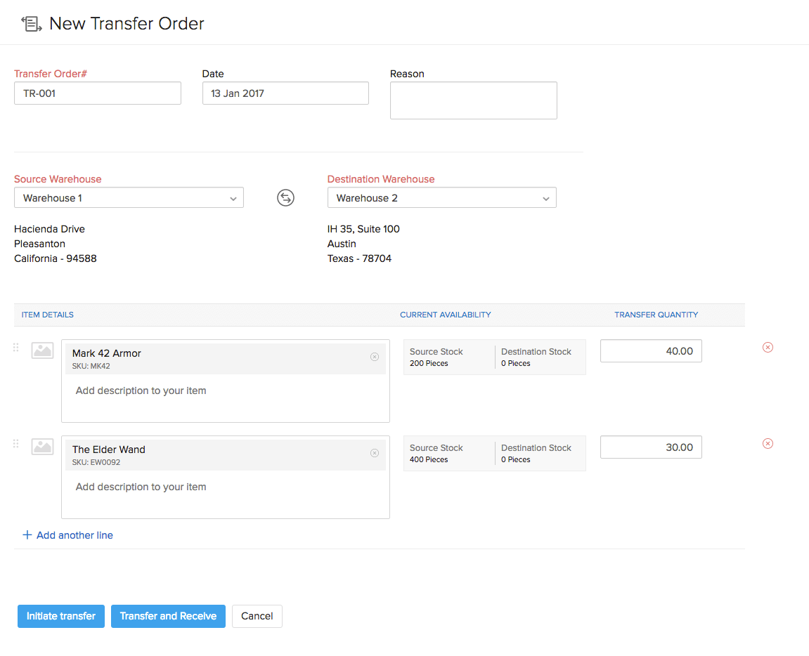New Transfer Order 2