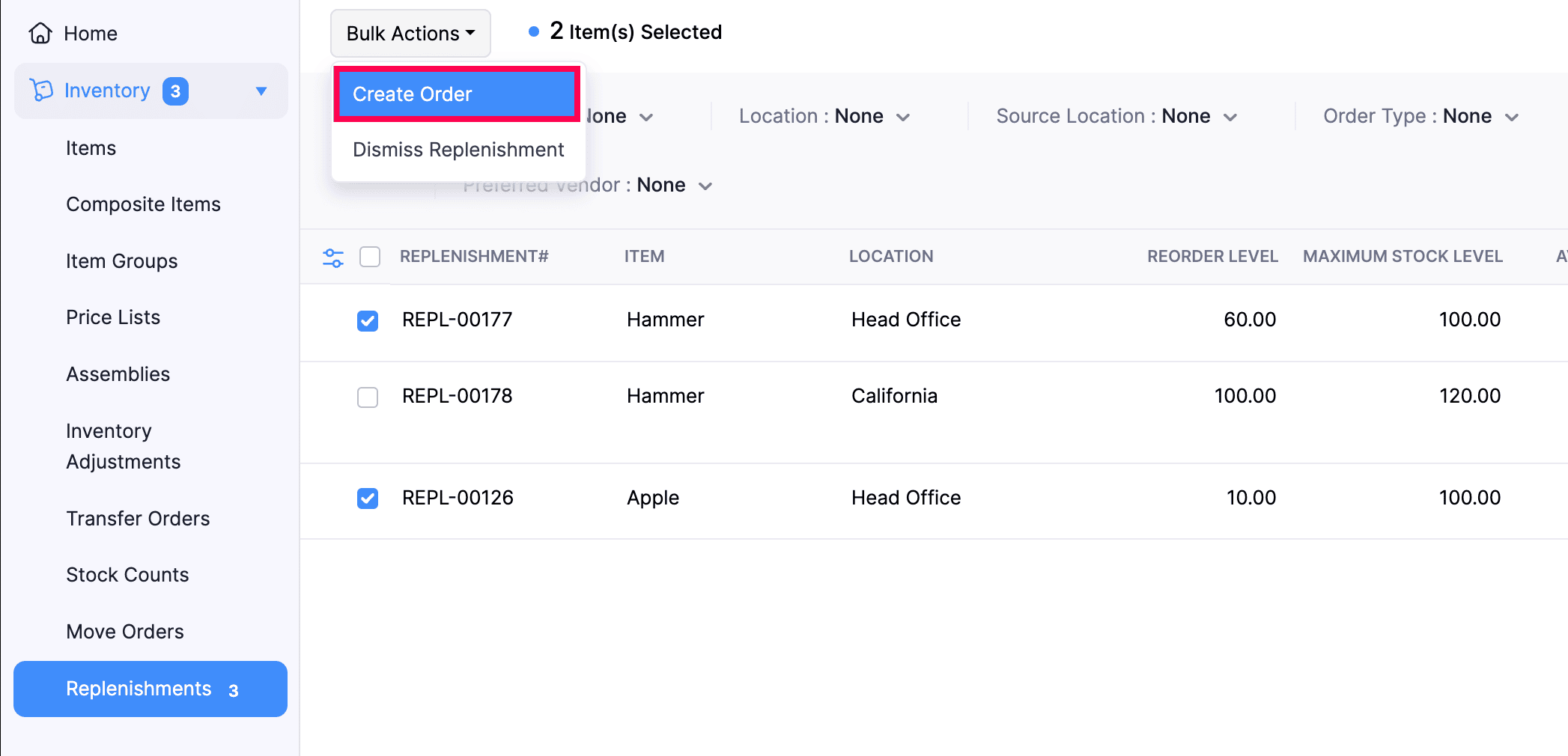 Create-Transfer-Order
