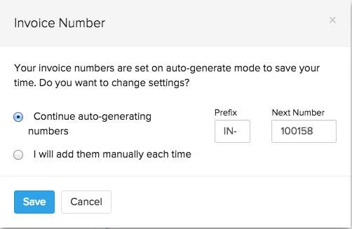 invoice number generation