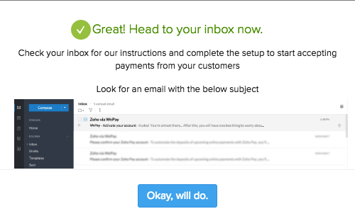 Confirmation popup