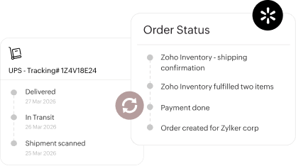 Shipment tracking - Walmart | Zoho Inventory