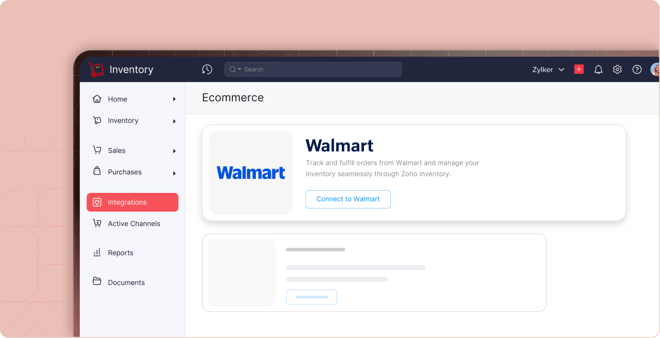 Dashboard - Walmart | Zoho Inventory