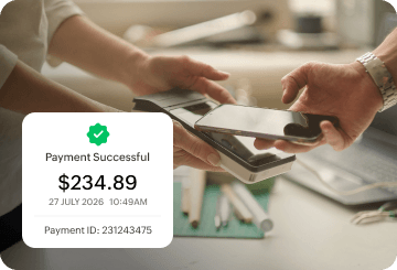 Digital payment confirmation for a transaction in Zoho Inventory.