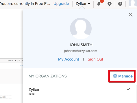 Manage Organizations