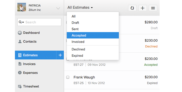 Track estimates online