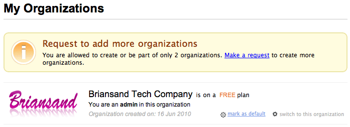 Request to add more organization Request to add more organization