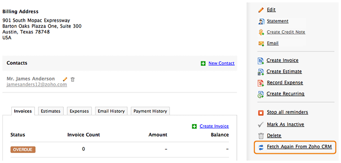 Fetch again from CRM Fetch again from CRM