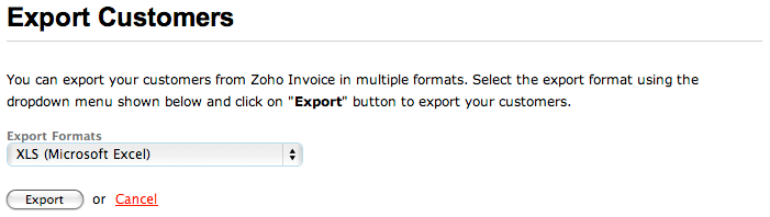 Export customers Export customers